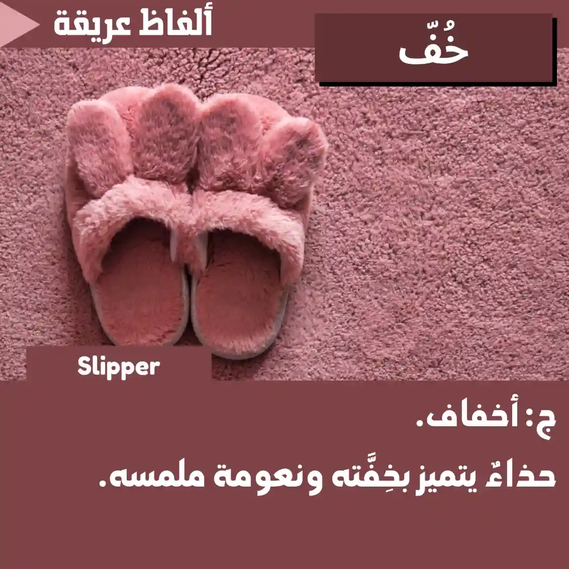 خُفّ (Slipper)