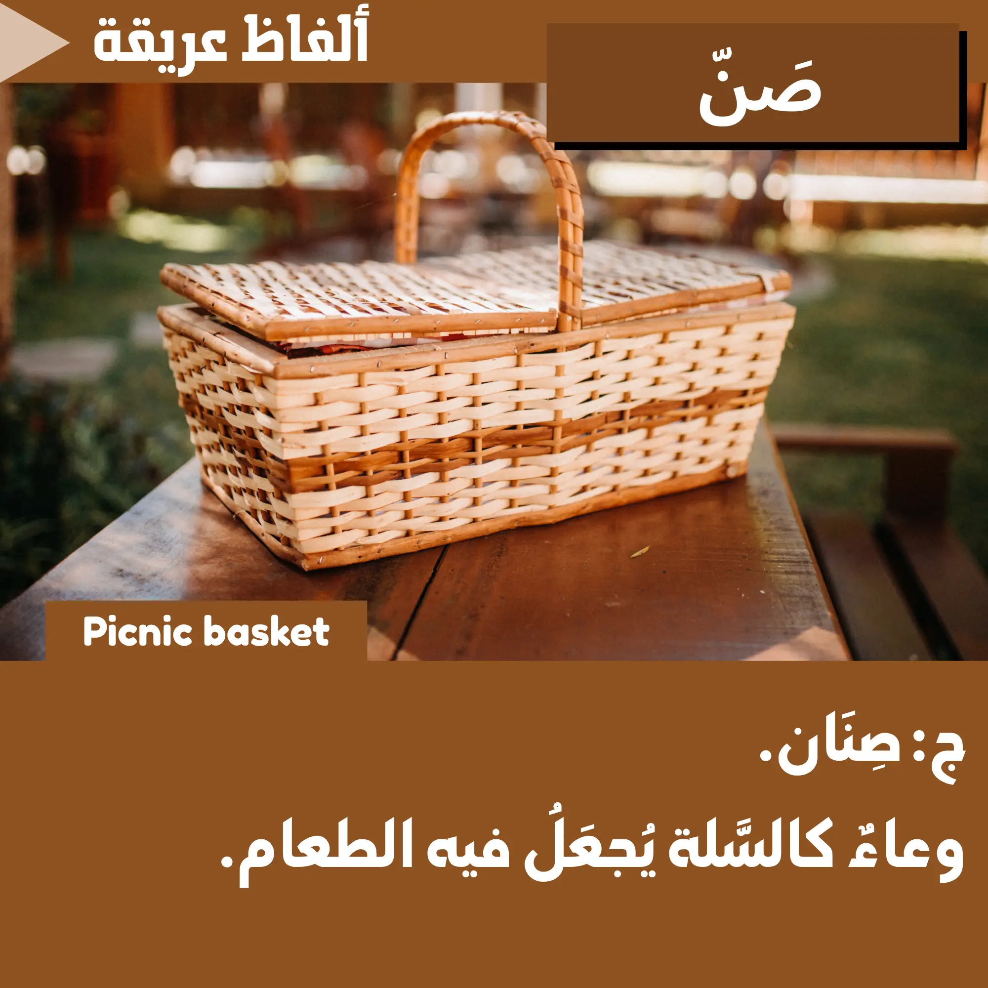 صَنّ (Picnic basket)
